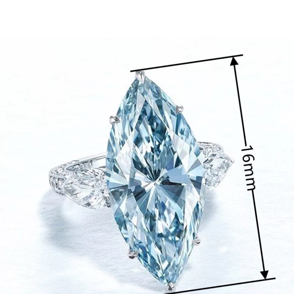 STATEMENT BRIDAL WEDDING RING - Picture 6 of 7
